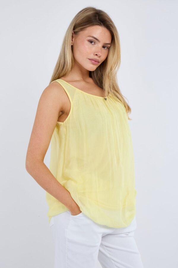 2026/06/1000443665.jpg Silk Lined Vest With Heart Pendant