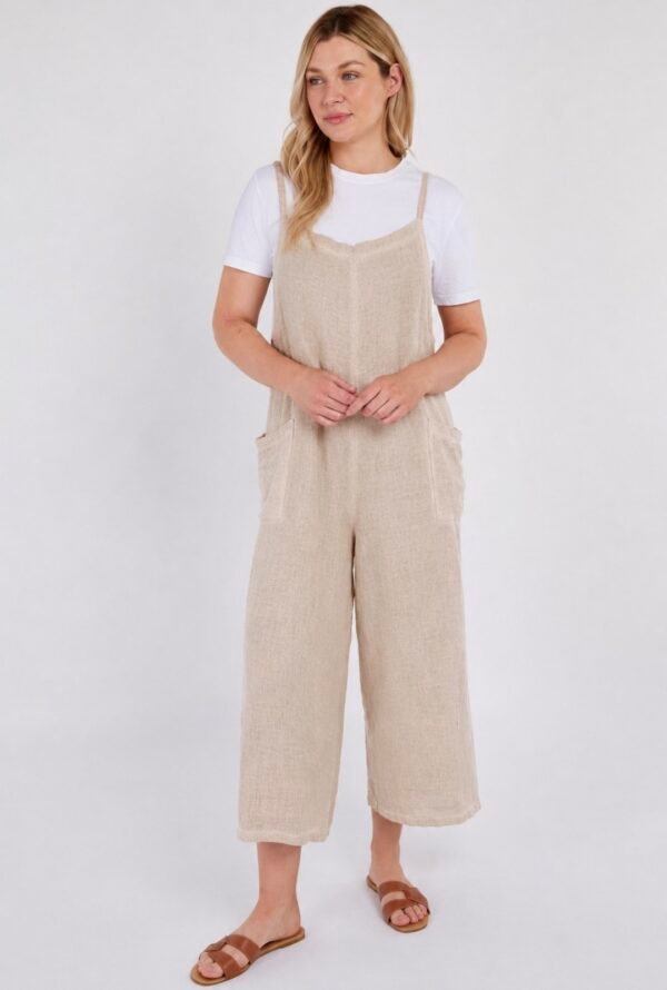 Washed Linen Jumpsuit