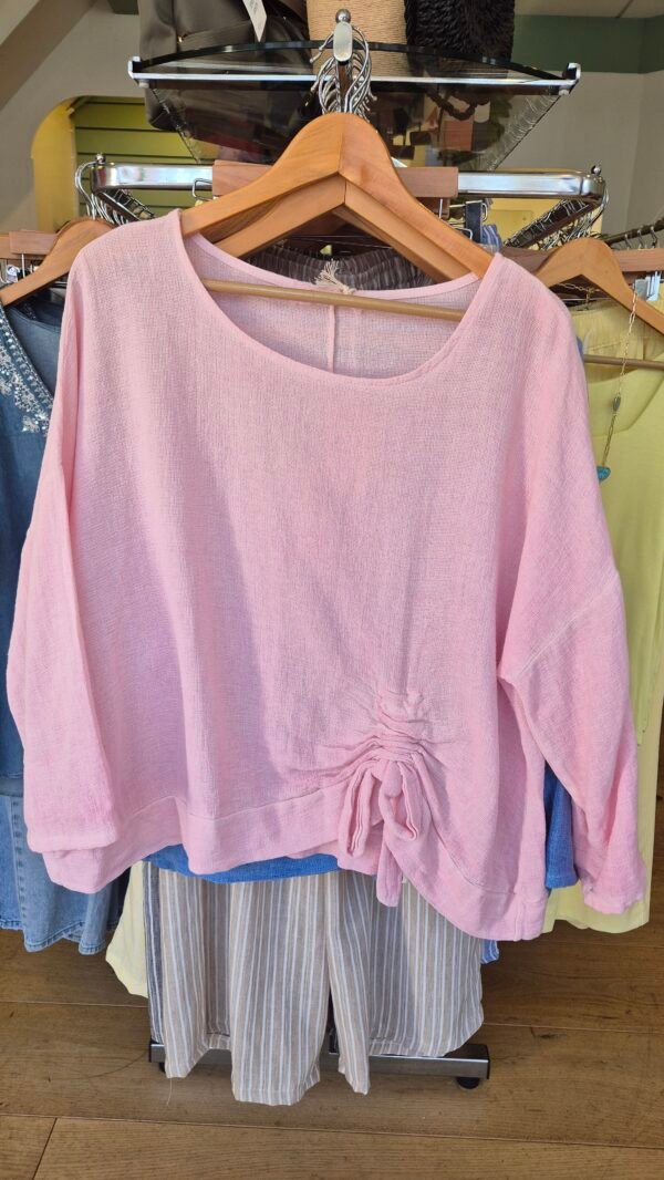 2026/06/1000449272-1-scaled.jpg Ruched side Linen Blend Top