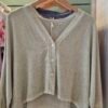 Linen Blend Button Cardigan