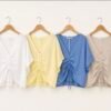 2026/06/1000449499.jpg Sienna Ruched Linen Blend Top