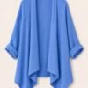 Linen Blend Waterfall Shrug – One Size