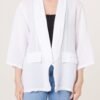 100% Linen Relaxed Pocket Jacket – One Size