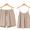 Cheesecloth Cami & Shorts Co-Ord Set – One Size