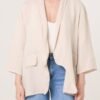 100% Linen Relaxed Pocket Jacket – One Size
