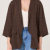100% Linen Relaxed Pocket Jacket – One Size