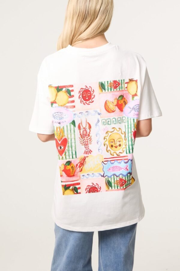 Embellished Summer Postcard T-Shirt