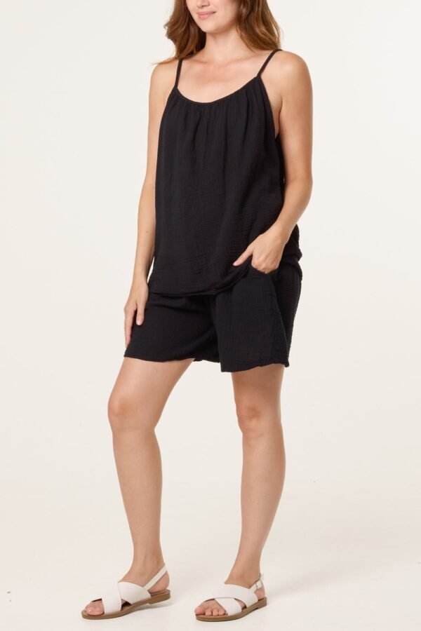Cheesecloth Cami & Shorts Co-Ord Set – One Size