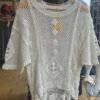 White Crochet Boho Top – One Size