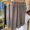 Washed Linen Blend Shorts
