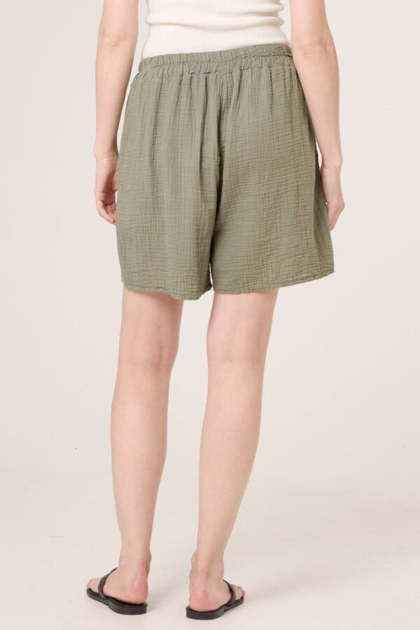 Khaki Cotton Shorts