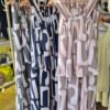 Abstract Organic Print Sleeveless Top & Trousers Set – One Size