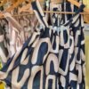 Abstract Organic Print Sleeveless Top & Trousers Set – One Size