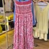Floral Print Shirred Bust Bandeau Dress