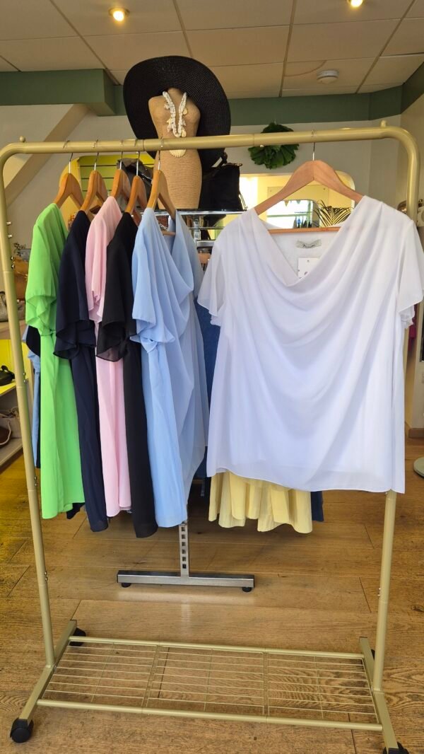 Chiffon Cowl Neck Blouse