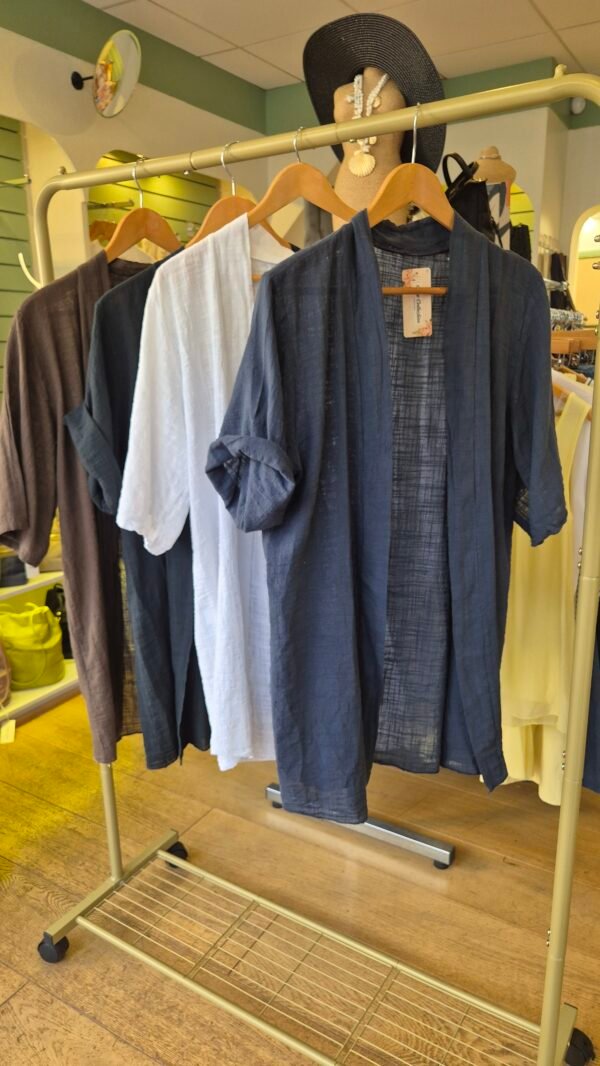 Cotton Open Front Kimono