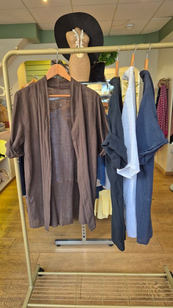 Cotton Open Front Kimono