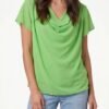 Chiffon Cowl Neck Blouse