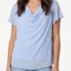 Chiffon Cowl Neck Blouse