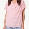 Chiffon Cowl Neck Blouse