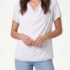 Chiffon Cowl Neck Blouse