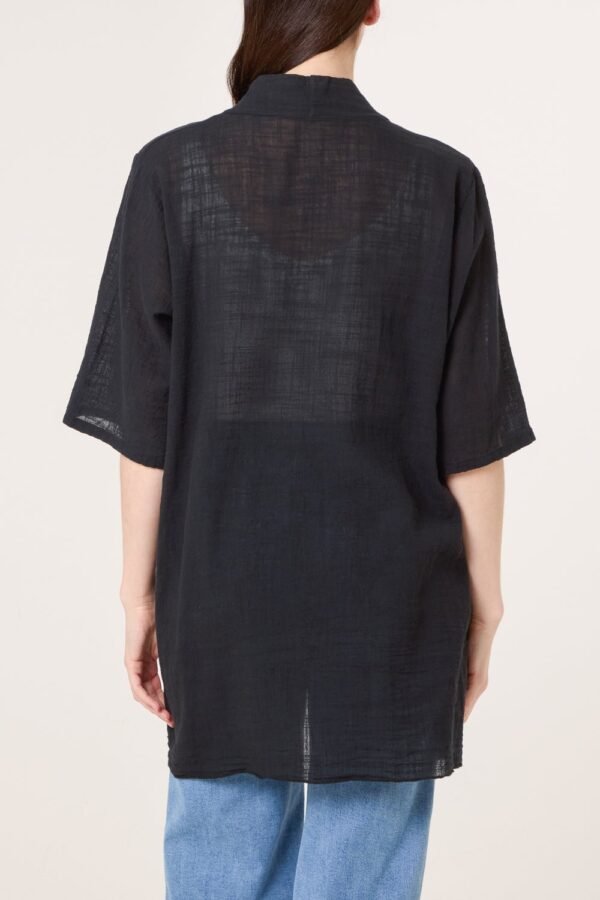 Cotton Open Front Kimono
