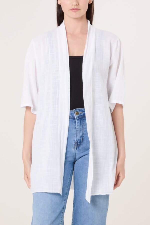 Cotton Open Front Kimono
