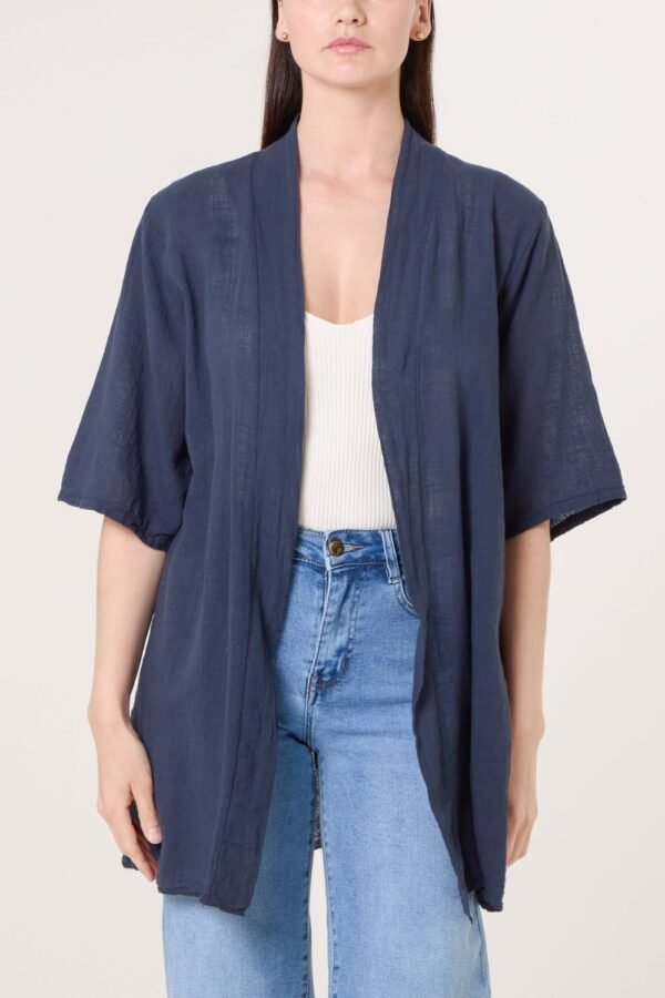 Cotton Open Front Kimono