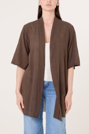 Cotton Open Front Kimono
