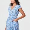 Stella Morgan Blue Mosaic Maxi Dress