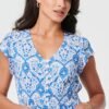 Stella Morgan Blue Mosaic Maxi Dress