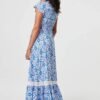 Stella Morgan Blue Mosaic Maxi Dress
