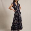 Stella Morgan Navy Printed Maxi Dress