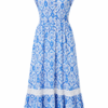 Stella Morgan Blue Mosaic Maxi Dress