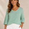 Lightweight V-Neck Knit