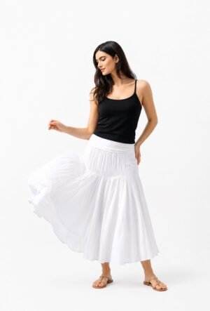 Midi Skirt - 100% Cotton