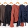 2026/08/1000470136.jpg Ruched Front Crinkle Top