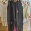 100% Linen Button Detail Trousers – Black & Navy