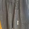 100% Linen Button Detail Trousers – Black & Navy