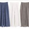 Washed Linen Cropped Trousers