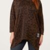 Leopard Print Zip Side Top – One Size