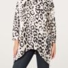 Leopard Print Zip Side Top – One Size