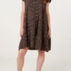 Leopard Print Cheesecloth Dress – One Size
