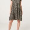 Leopard Print Cheesecloth Dress – One Size