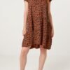 Leopard Print Cheesecloth Dress – One Size