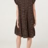 Leopard Print Cheesecloth Dress – One Size