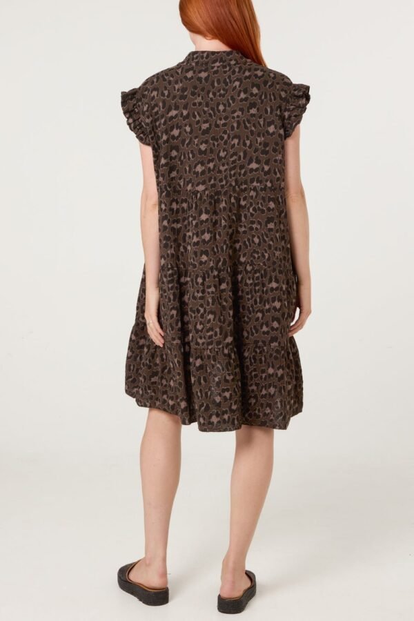 Leopard Print Cheesecloth Dress – One Size