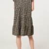 Leopard Print Cheesecloth Dress – One Size