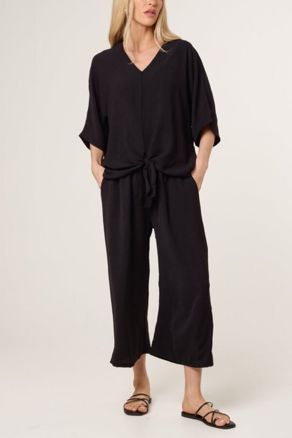 Two-Piece Tie Front Co-Ord Set – One Size