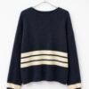 Navy Stripe Soft Knit Jumper